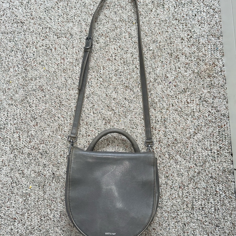 Matt & Nat Gray Crossbody Bag
